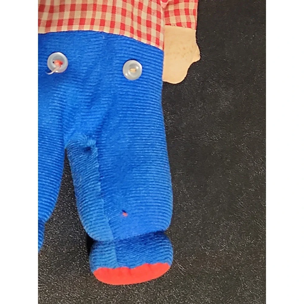 Vintage Knickerbocker Raggedy Andy Doll Original Outfit Stuffed Plush Toy